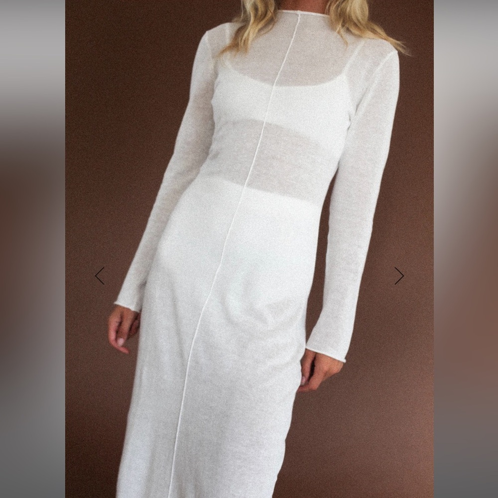 Zulu & Zephyr White Long Sleeve Dress